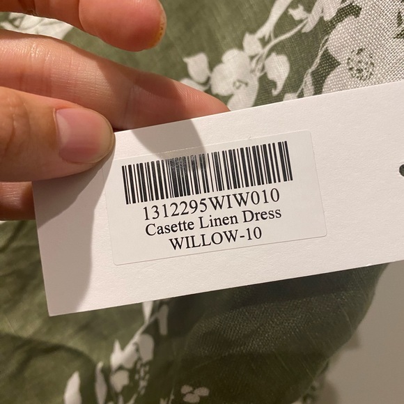 Cassette Linen Dress in Willow - Picture 8 of 8